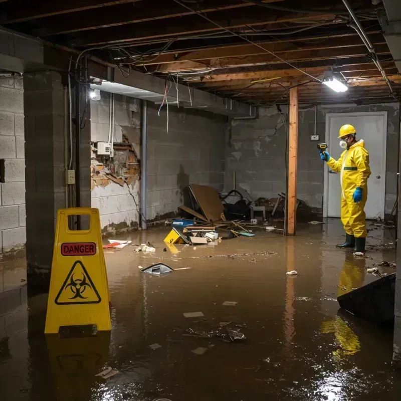 Flooded Basement Electrical Hazard in Finderne, NJ Property